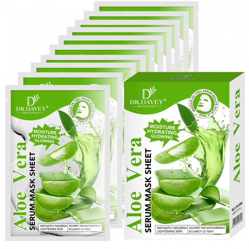 Aloe Vera Pot - 알로에 베라 세럼 페이셜 마스크 시트