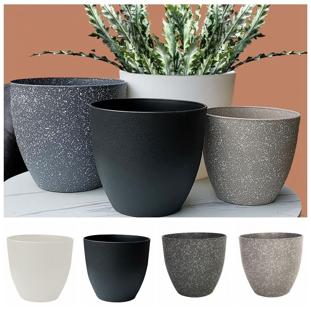 Aloe Vera Pot - 서리로 덥은 모조 돌 꽃 냄비