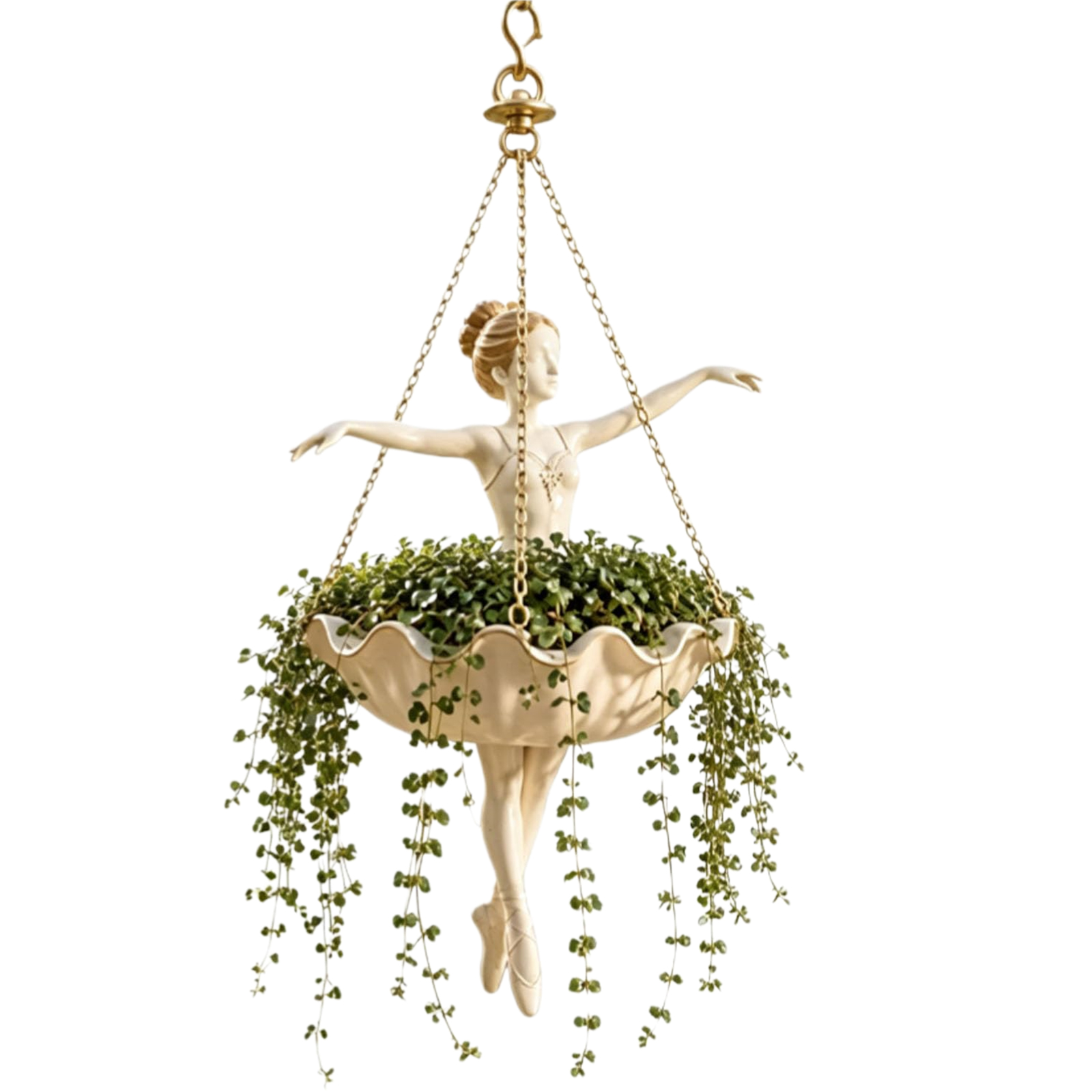 Spider Plant Hanging - 발레 댄서 모양 행잉 플랜터, 간편