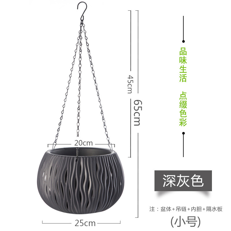 두꺼운 플라스틱 인조 라탄 걸이형 화분, 실내외 정원용 - Spider Plant Hanging 리뷰 및 가격