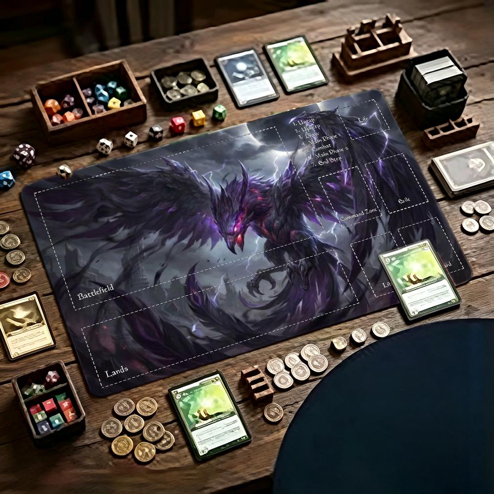 다크 퍼플 피닉스 플레이매트 TCG 카드 게임 매트 대 - Tradescantia Purple 리뷰 및 가격