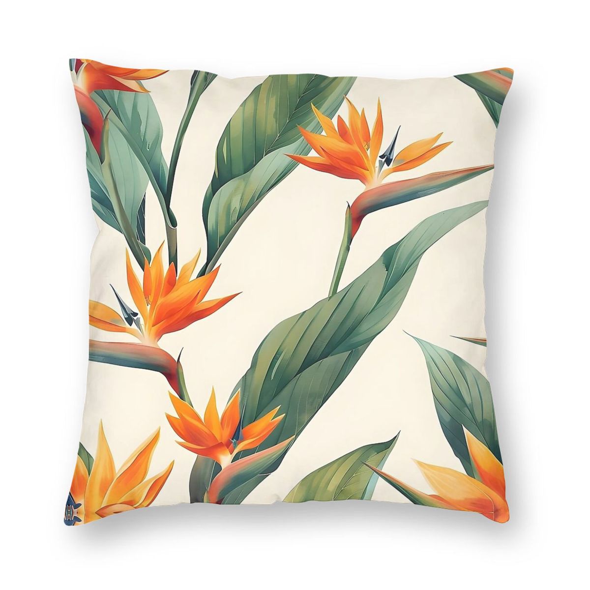 조류의 낙원 Strelitzia 광장 베개 커버 폴리  - Bird Paradise Strelitzia 리뷰 및 가격
