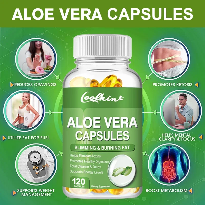 알로에 베라 추출물 캡슐 - 장 변비 완화, 소화 촉진 - Aloe Vera Pot 리뷰 및 가격