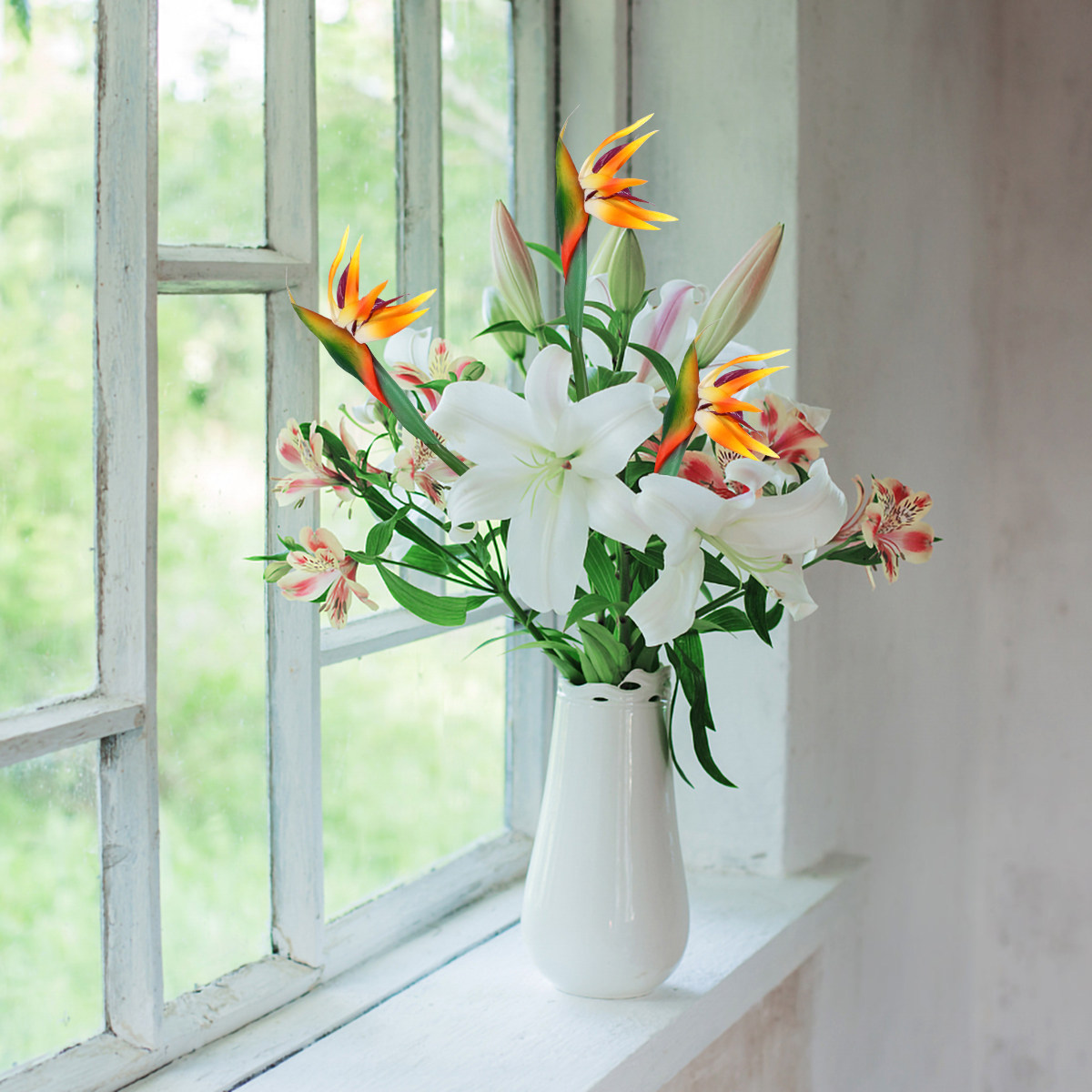 인조 버드 오브 파라다이스 식물, 인공 스트렐리치아 꽃 - Bird Paradise Strelitzia 리뷰 및 가격